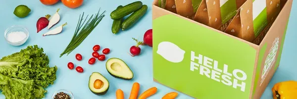 Bannerreklame for HelloFresh